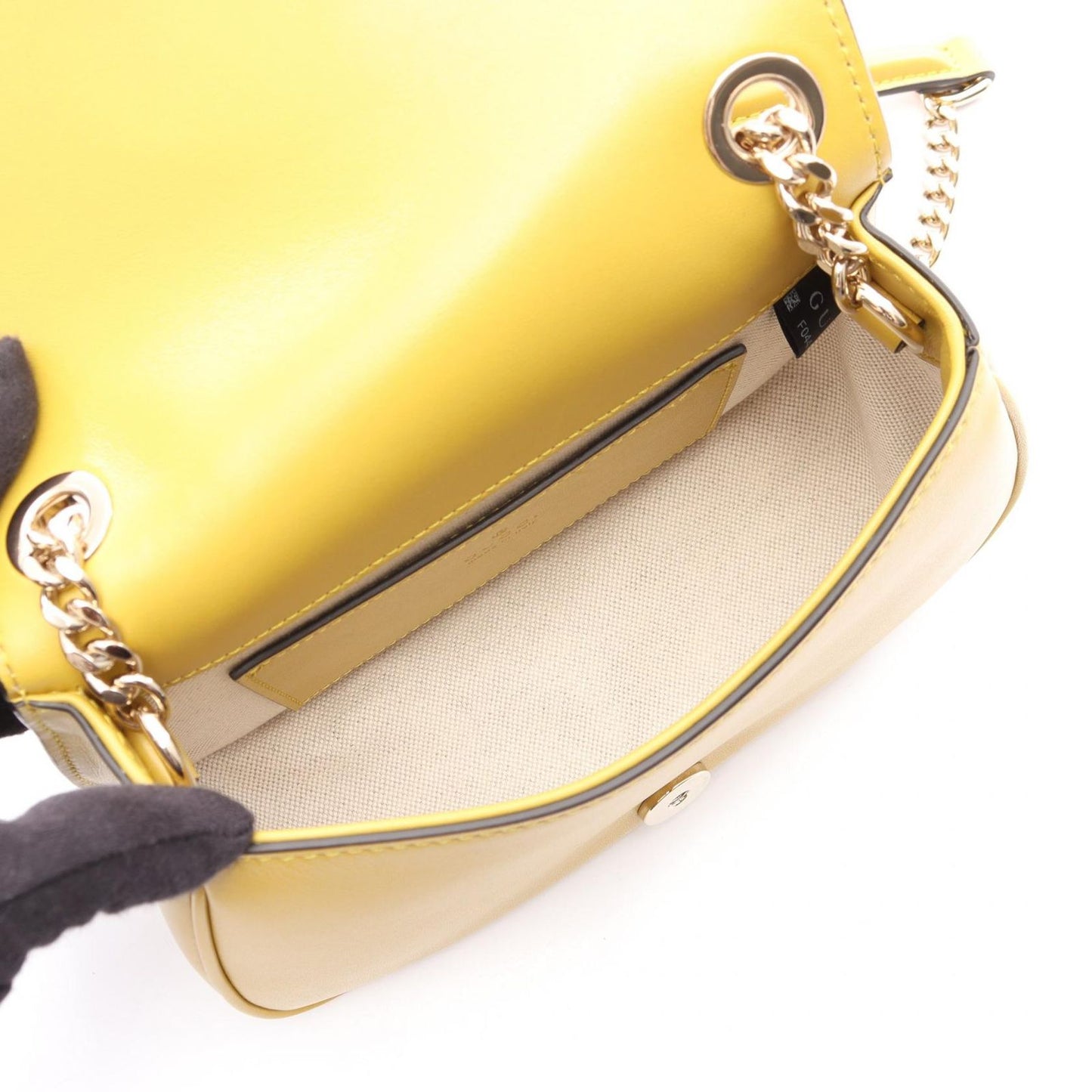 Gucci Shoulder Bag Blanc Di Master Black Leather Rubber Di Small — view 3