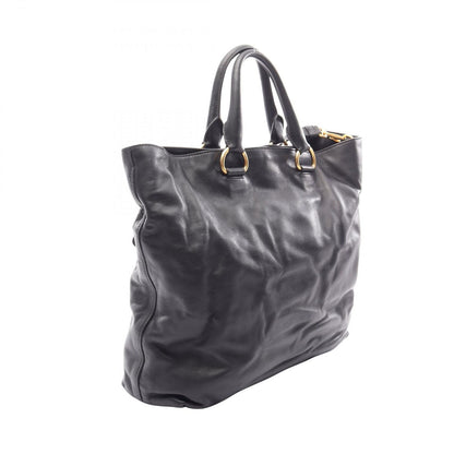 Prada Tote Soft Calf 2-Way Black Leather — view 2