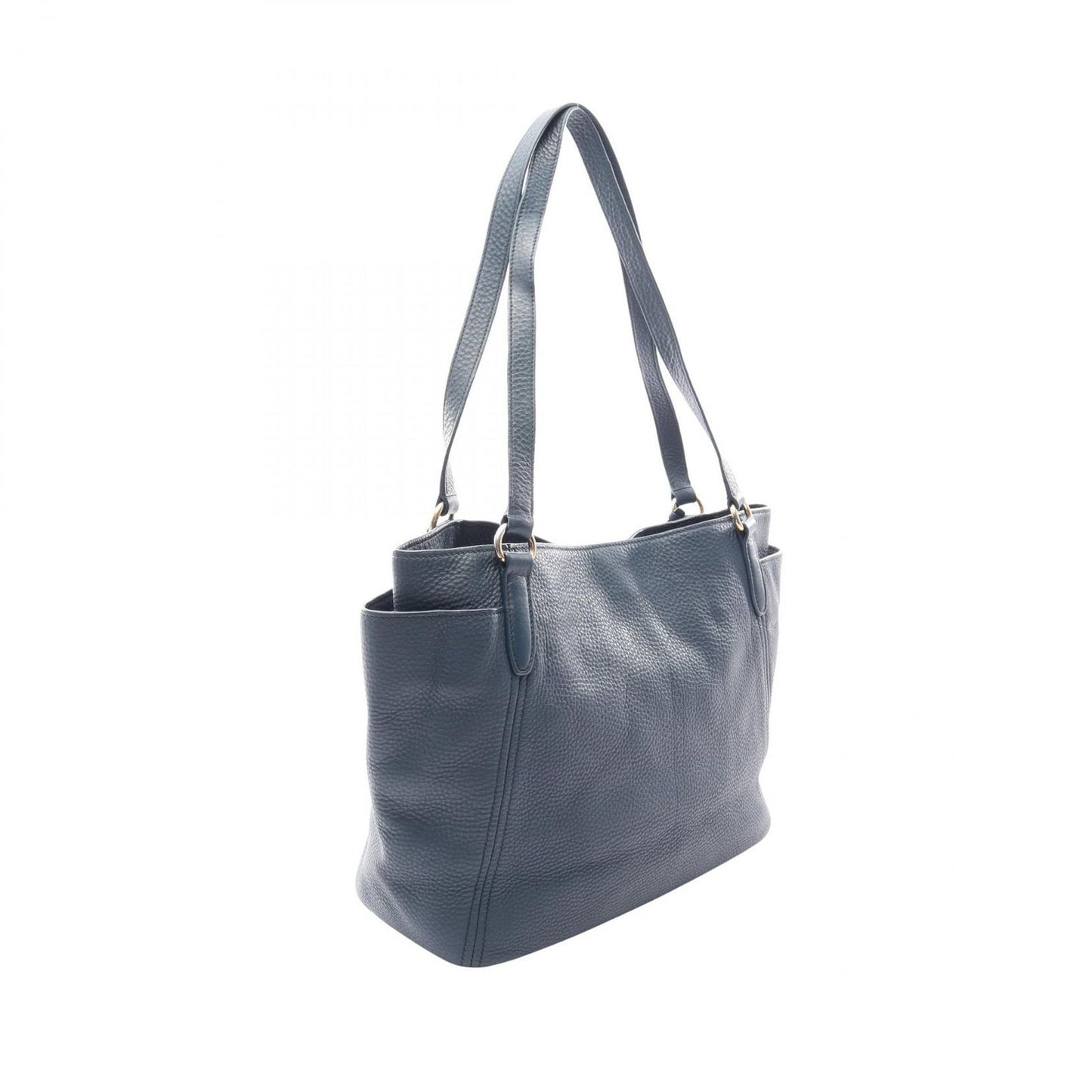 Prada Tote Vitello Daino Dark Blue Leather — view 2
