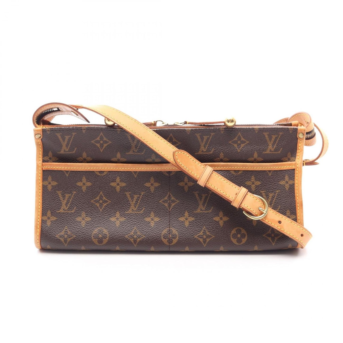 Louis Vuitton Shoulder Bag Popincourt Long Monogram Canvas Leather