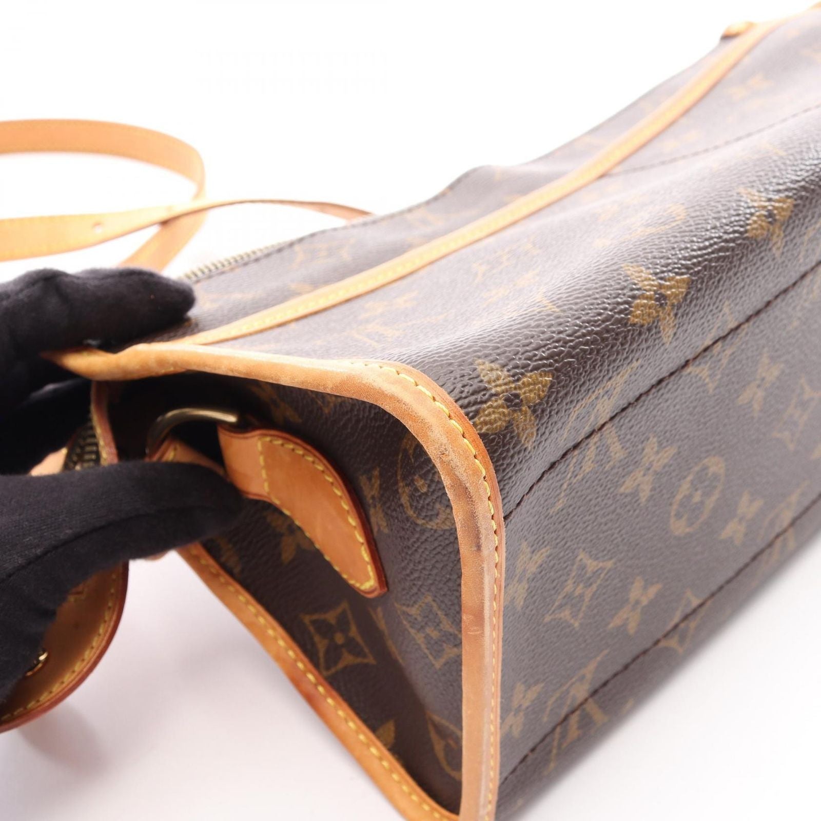 Louis Vuitton Shoulder Bag Popincourt Long Monogram Canvas Leather — view 6