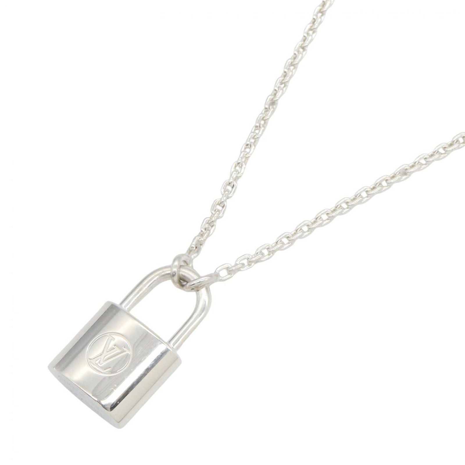 Louis Vuitton Necklace Pendentif Lockit 49.5 cm 925 Sterling Silver