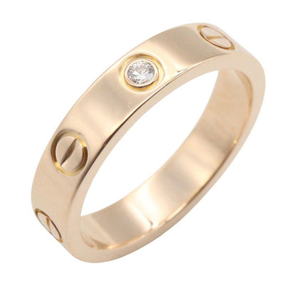 Cartier Ring Mini Love 18k Pink Gold Diamond