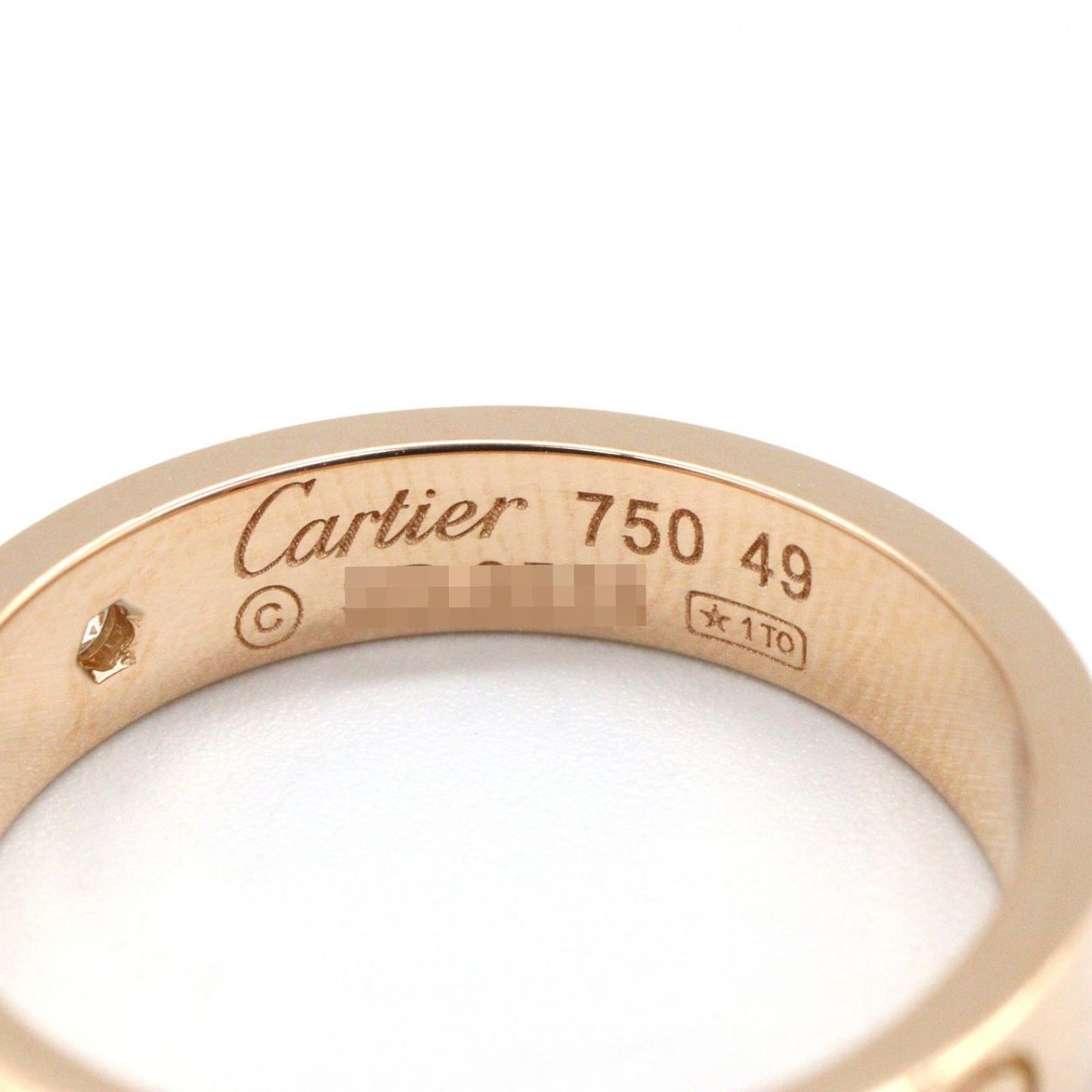 Cartier Ring Mini Love 18k Pink Gold Diamond — view 4