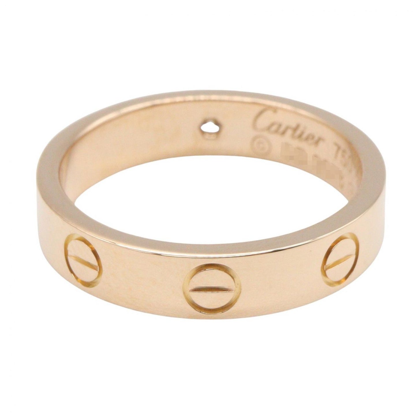 Cartier Ring Mini Love 18k Pink Gold Diamond — view 3