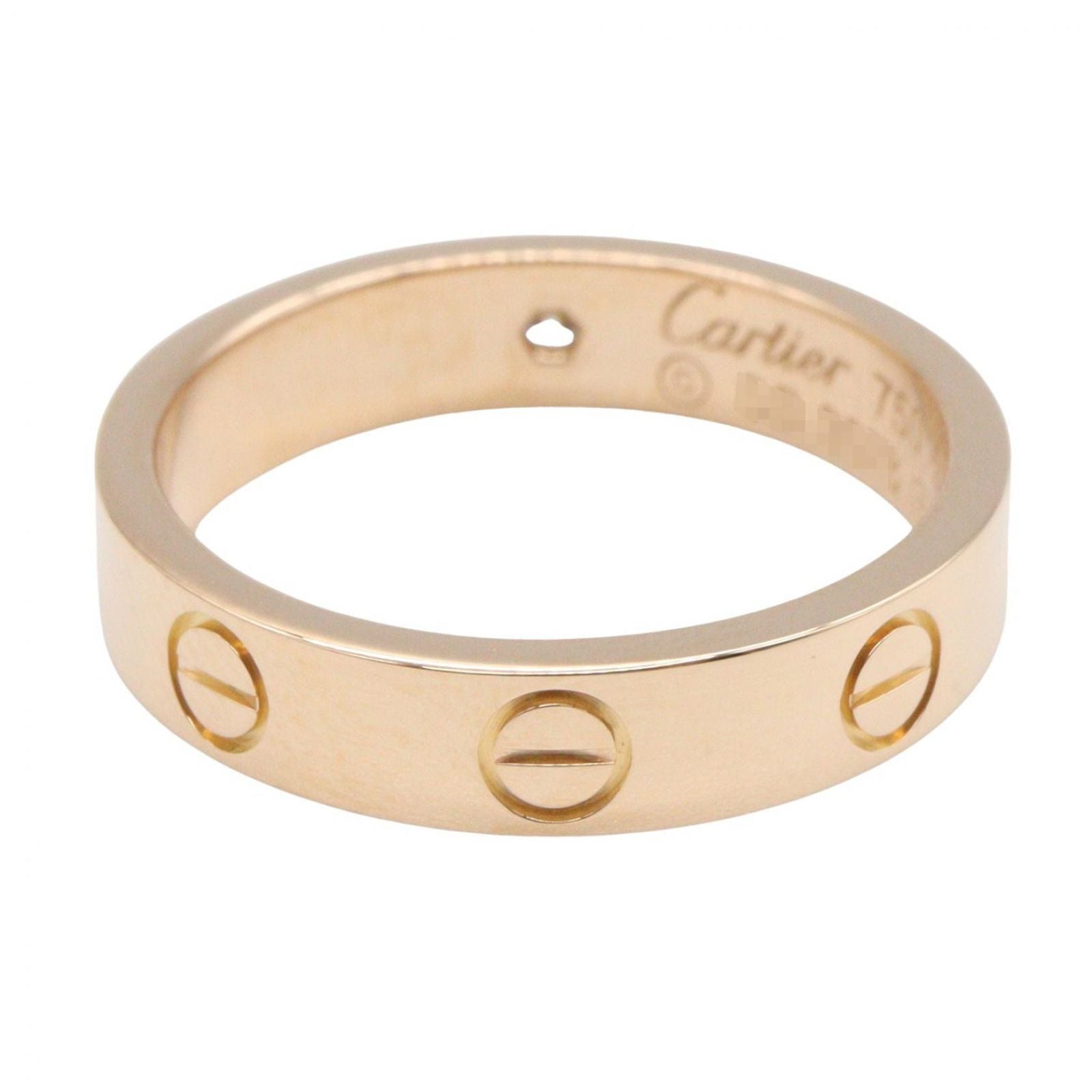 Cartier Ring Mini Love 18k Pink Gold Diamond — view 3