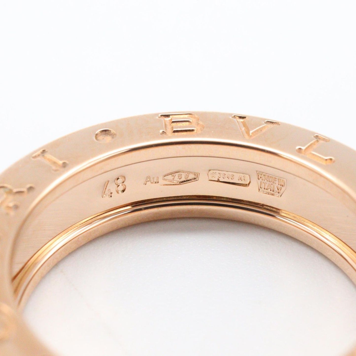 Bvlgari Ring B-zero One Band 18k Pink Gold — view 4