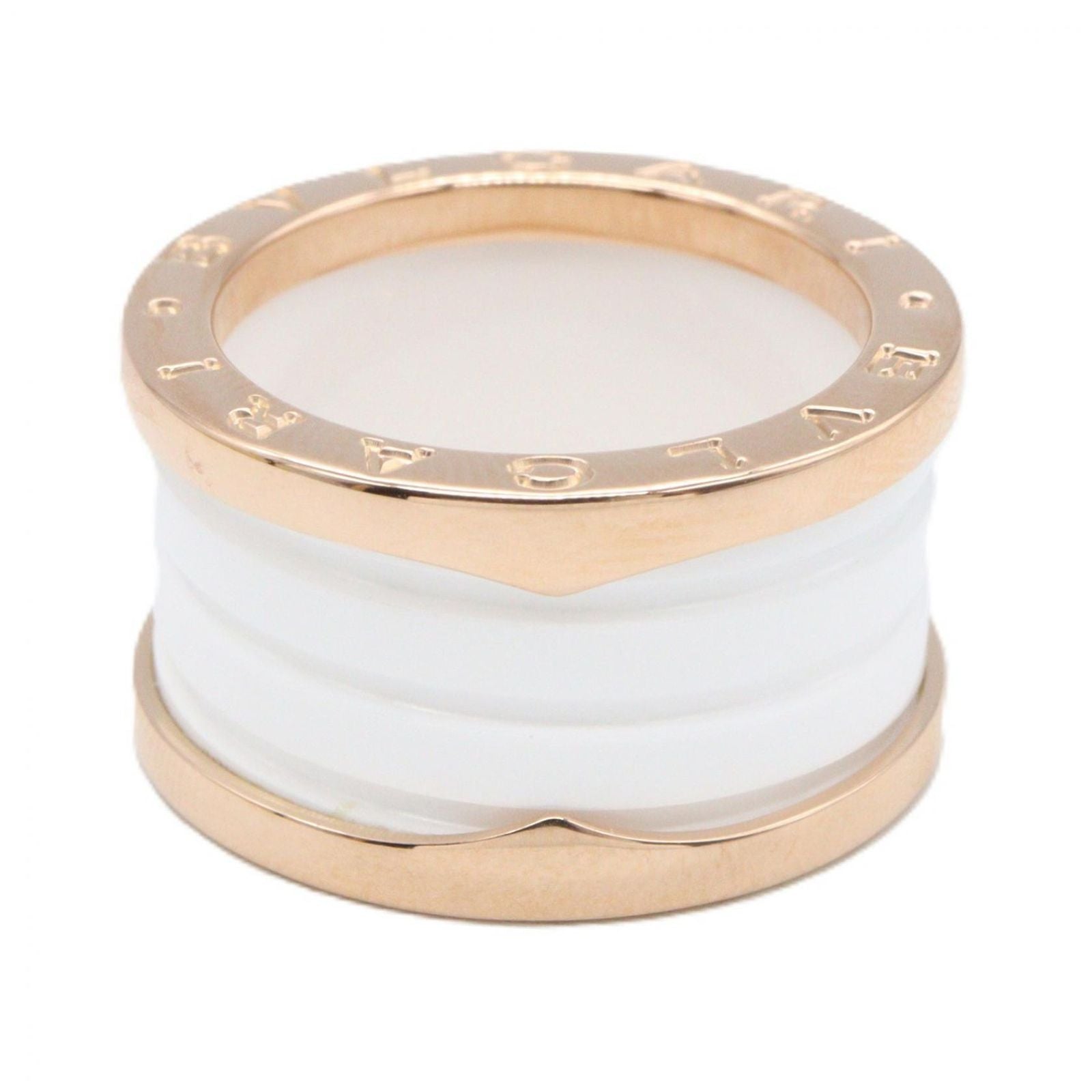 Bvlgari Ring B-zero One Band Ceramic 18k Pink Gold — view 2
