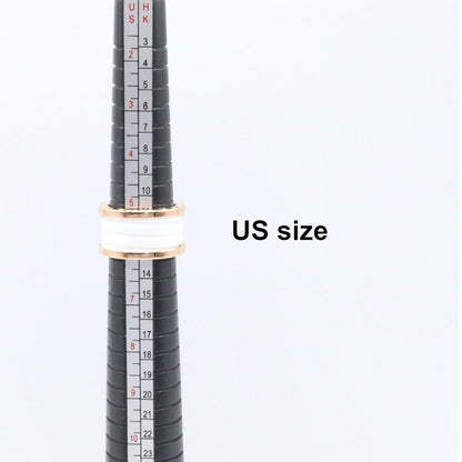 Bvlgari Ring B-zero One Band Ceramic 18k Pink Gold — view 6