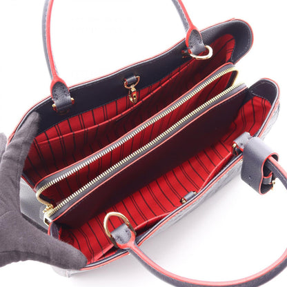 Louis Vuitton Handbag Montaigne MM 2-Way Marine Leather — view 3