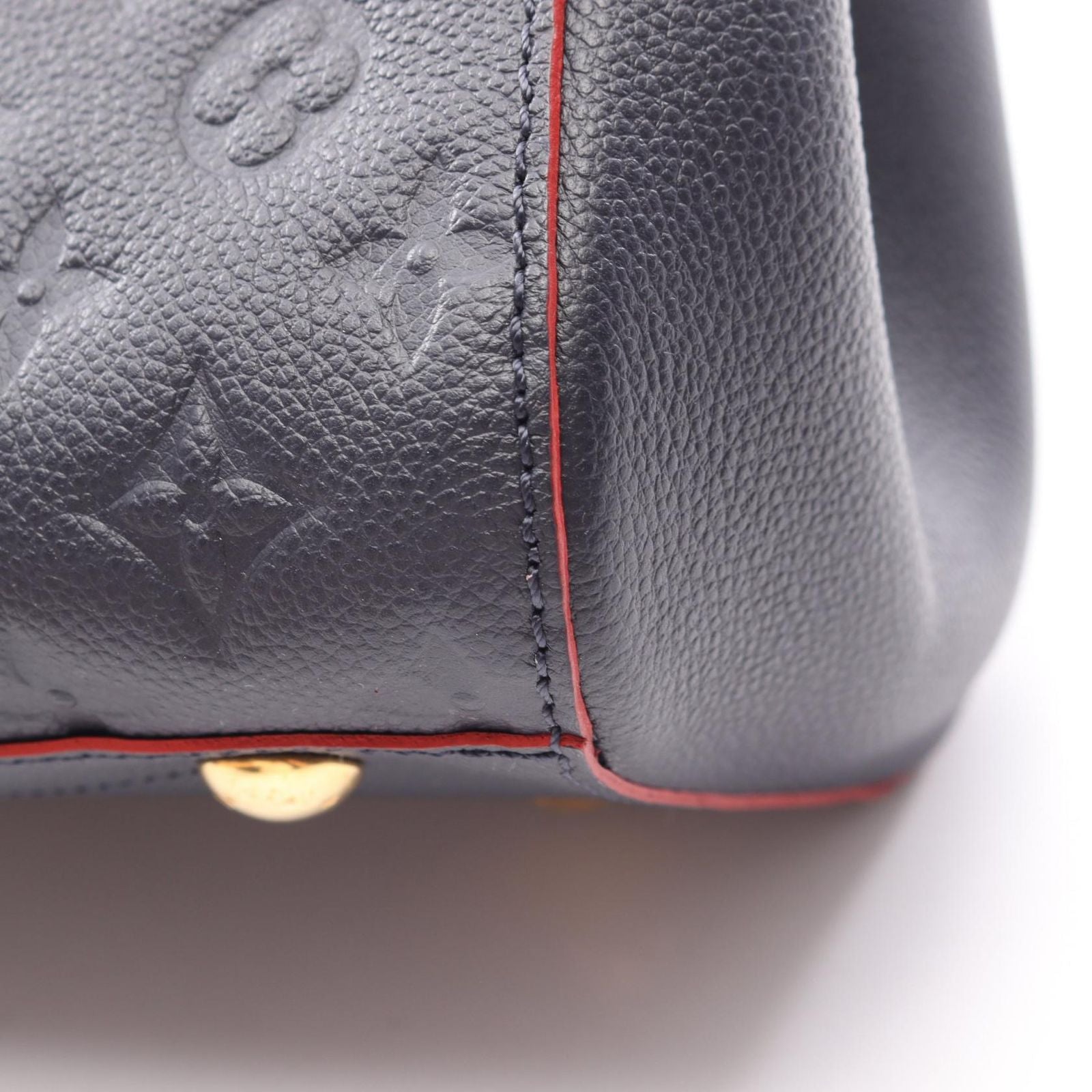 Louis Vuitton Handbag Montaigne MM 2-Way Marine Leather — view 6