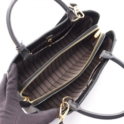 Louis Vuitton Handbag Montaigne BB 2-Way Noir Leather — view 3
