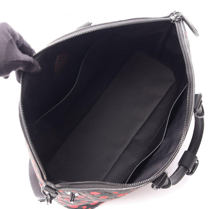 Louis Vuitton Boston Bag LV YK Lockit 2-Way Noir Red Leather — view 3