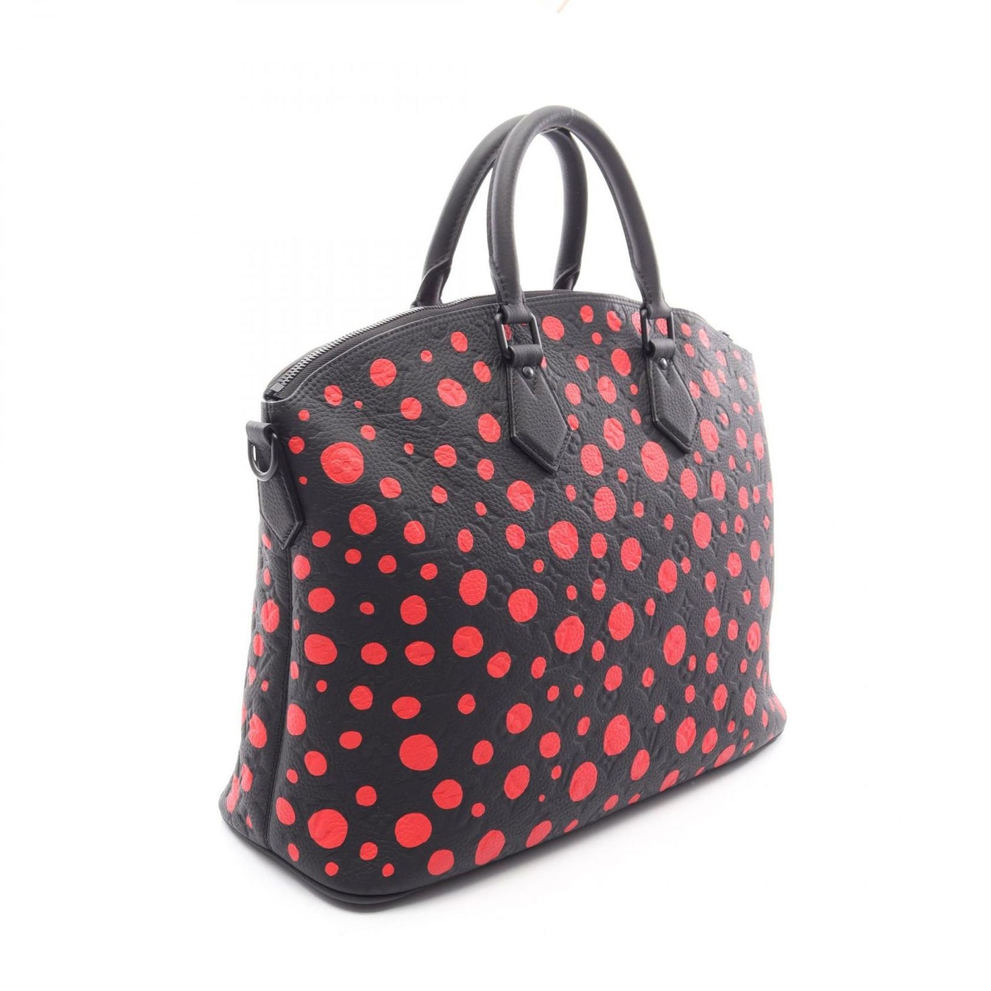 Louis Vuitton Boston Bag LV YK Lockit 2-Way Noir Red Leather — view 2