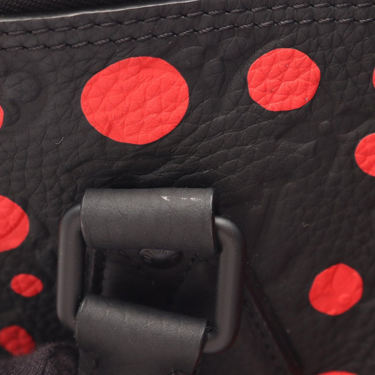 Louis Vuitton Boston Bag LV YK Lockit 2-Way Noir Red Leather — view 5
