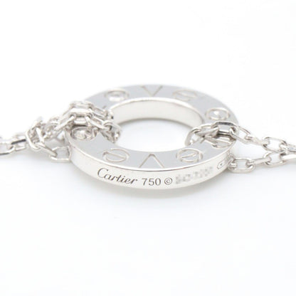 Cartier Bracelet Love Circle Diamond 16 18 cm 18k White Gold — view 4