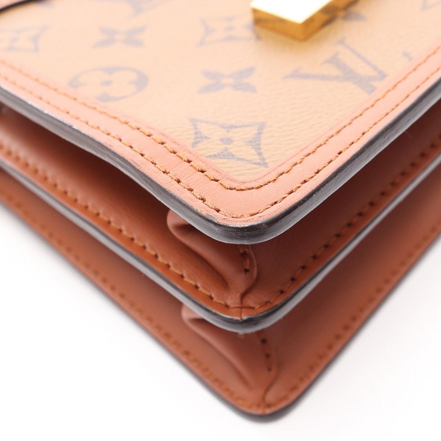 Louis Vuitton Shoulder Bag Dauphine Mini Canvas Leather — view 8