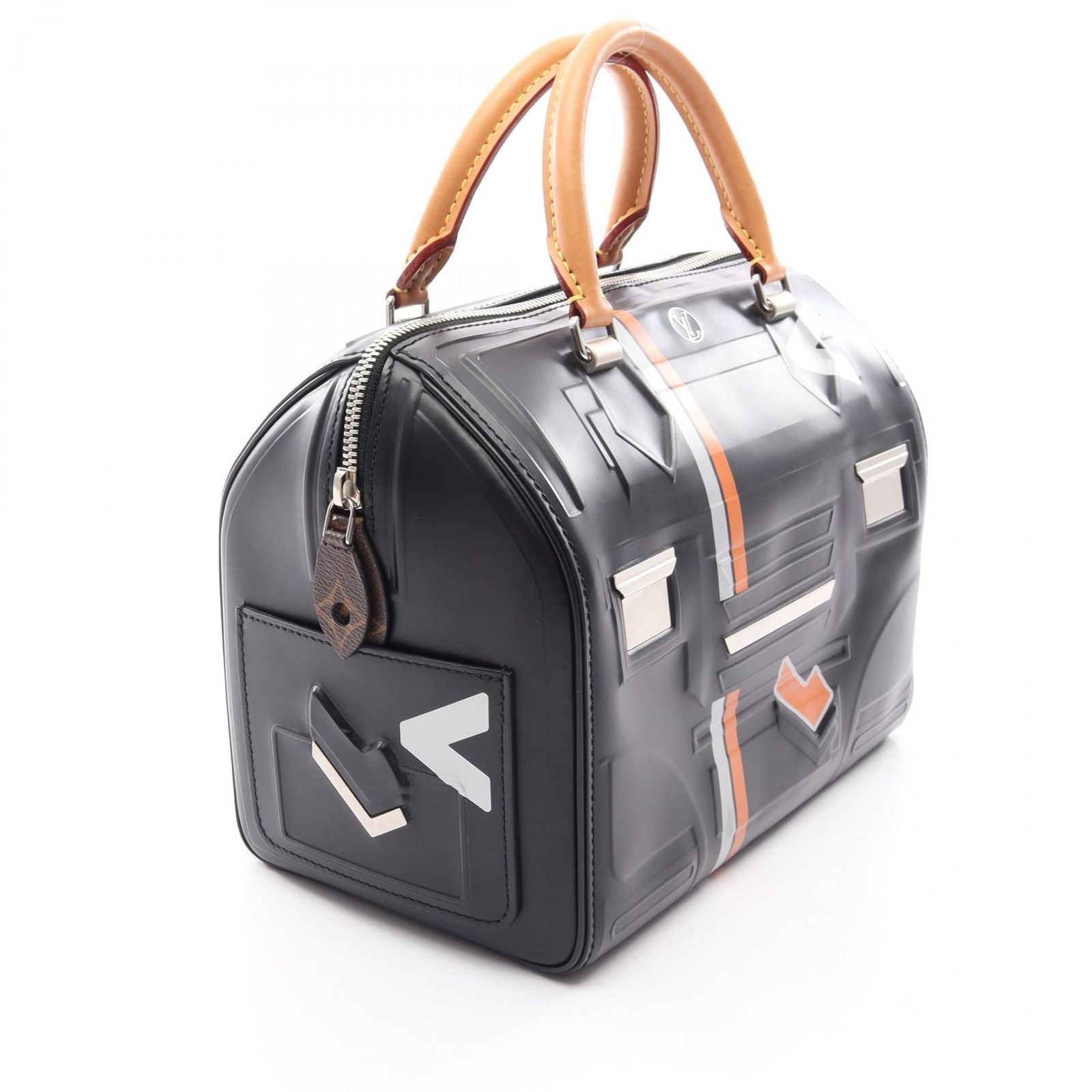 Louis Vuitton Handbag Speedy 25 Space Collection Noir Leather — view 9