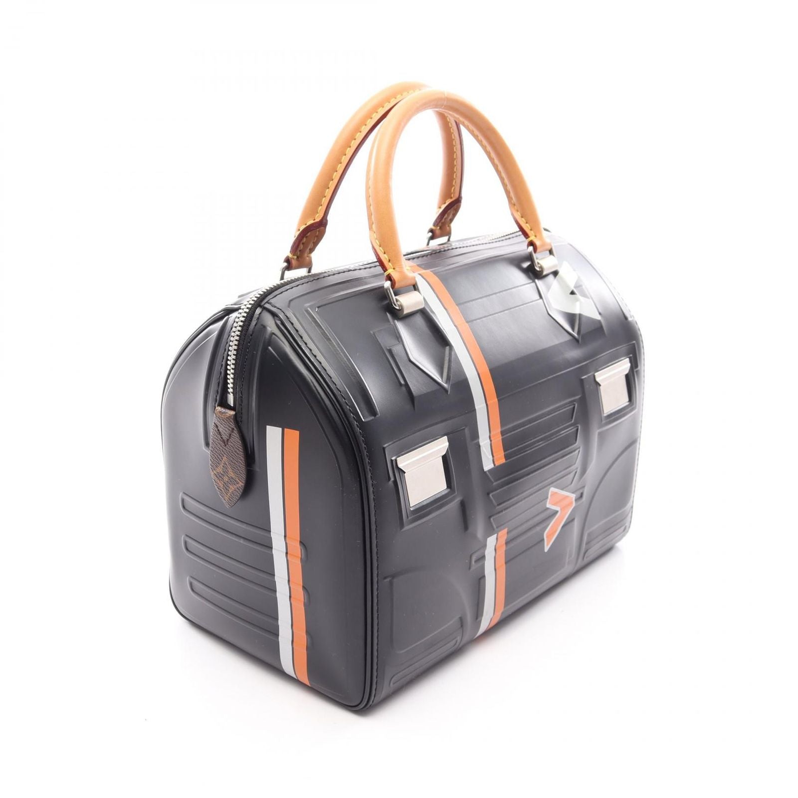 Louis Vuitton Handbag Speedy 25 Space Collection Noir Leather — view 2