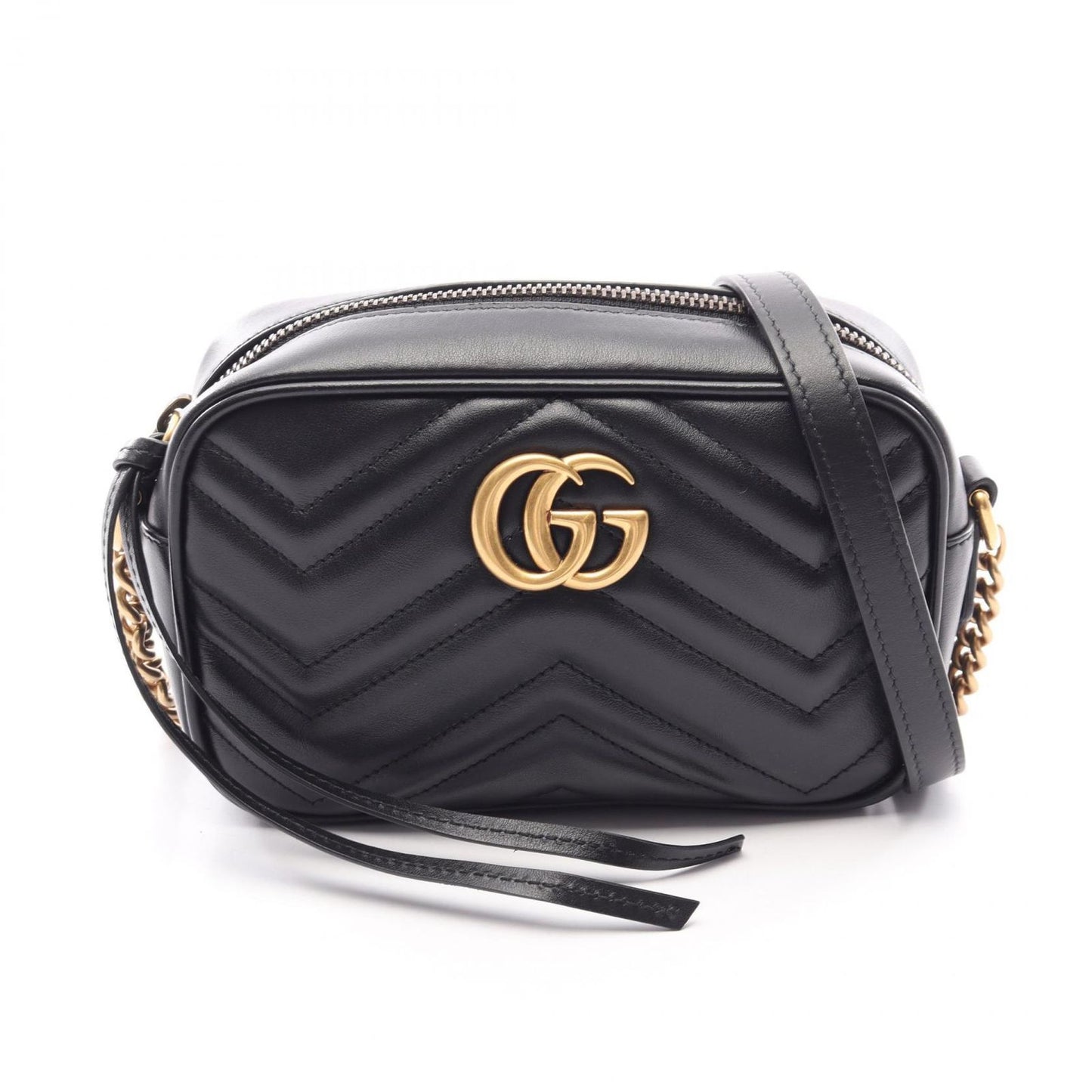 Gucci Shoulder Bag GG Marmont Quilted Black Leather