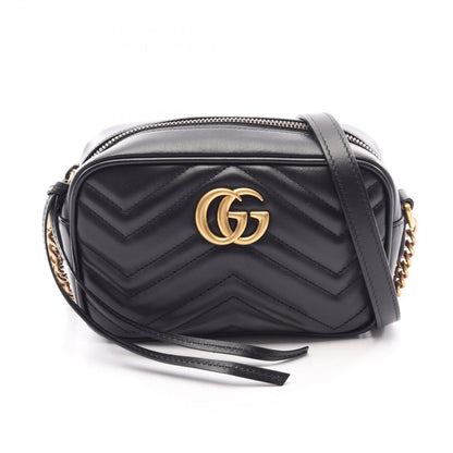 Gucci Shoulder Bag GG Marmont Quilted Black Leather