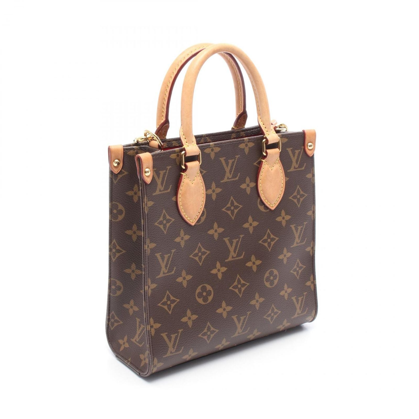 Louis Vuitton Handbag Sac Plat BB 2-Way Canvas Leather Sac Pla BB — view 2