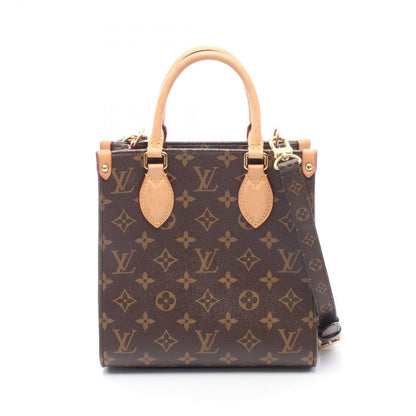 Louis Vuitton Handbag Sac Plat BB 2-Way Canvas Leather Sac Pla BB