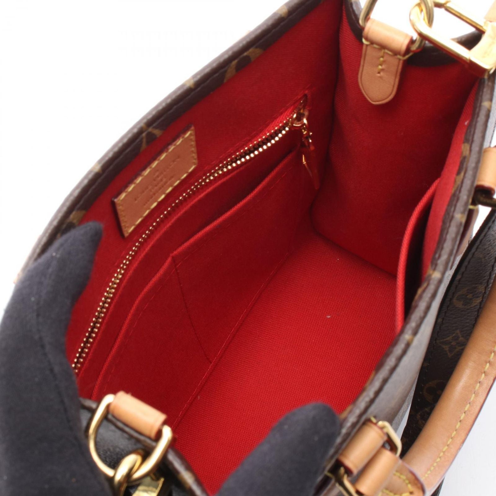 Louis Vuitton Handbag Sac Plat BB 2-Way Canvas Leather Sac Pla BB — view 3