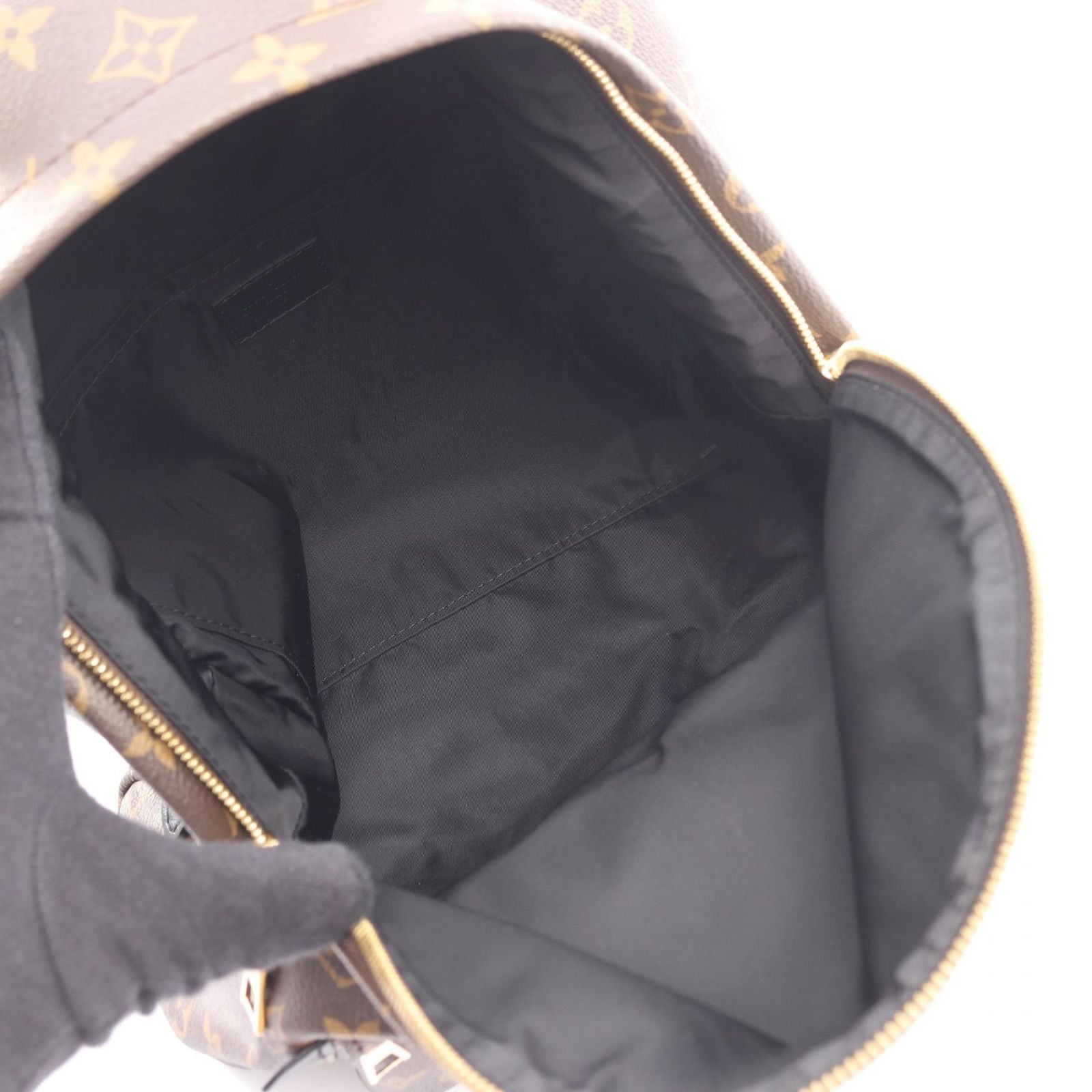 Louis Vuitton Backpack Palm Springs MM Canvas Leather — view 3