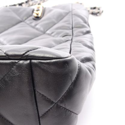 Chanel Shoulder Bag 19 Black Lambskin 19 Quilted Chain — view 8
