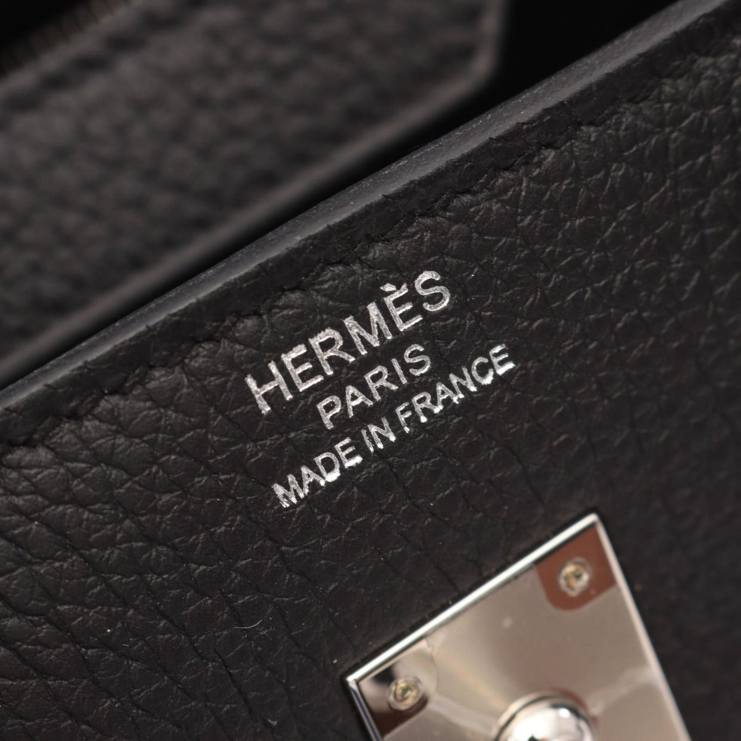 Hermes Handbag Birkin 25 Black Leather — view 4