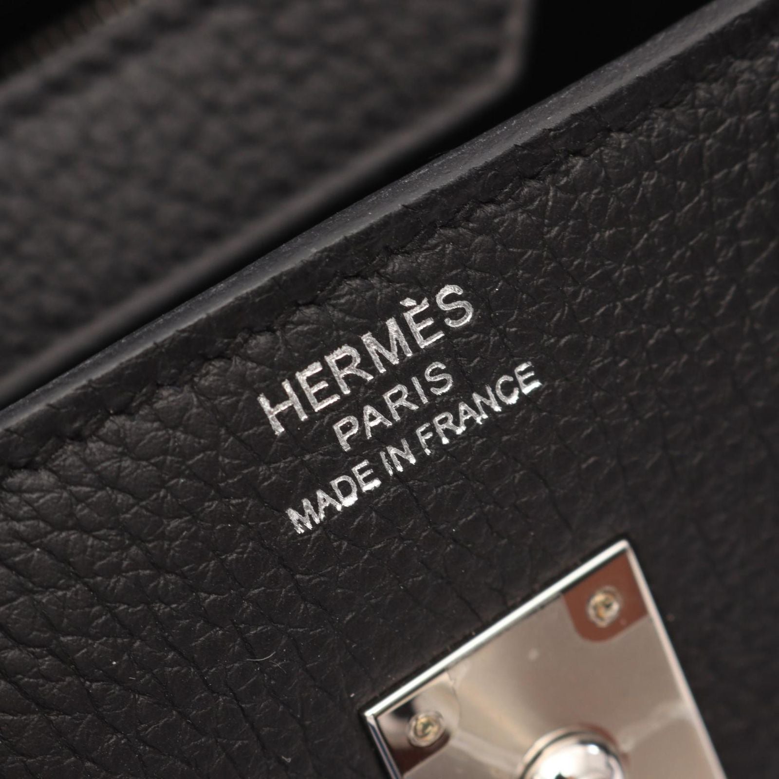 Hermes Handbag Birkin 25 Black Leather — view 4