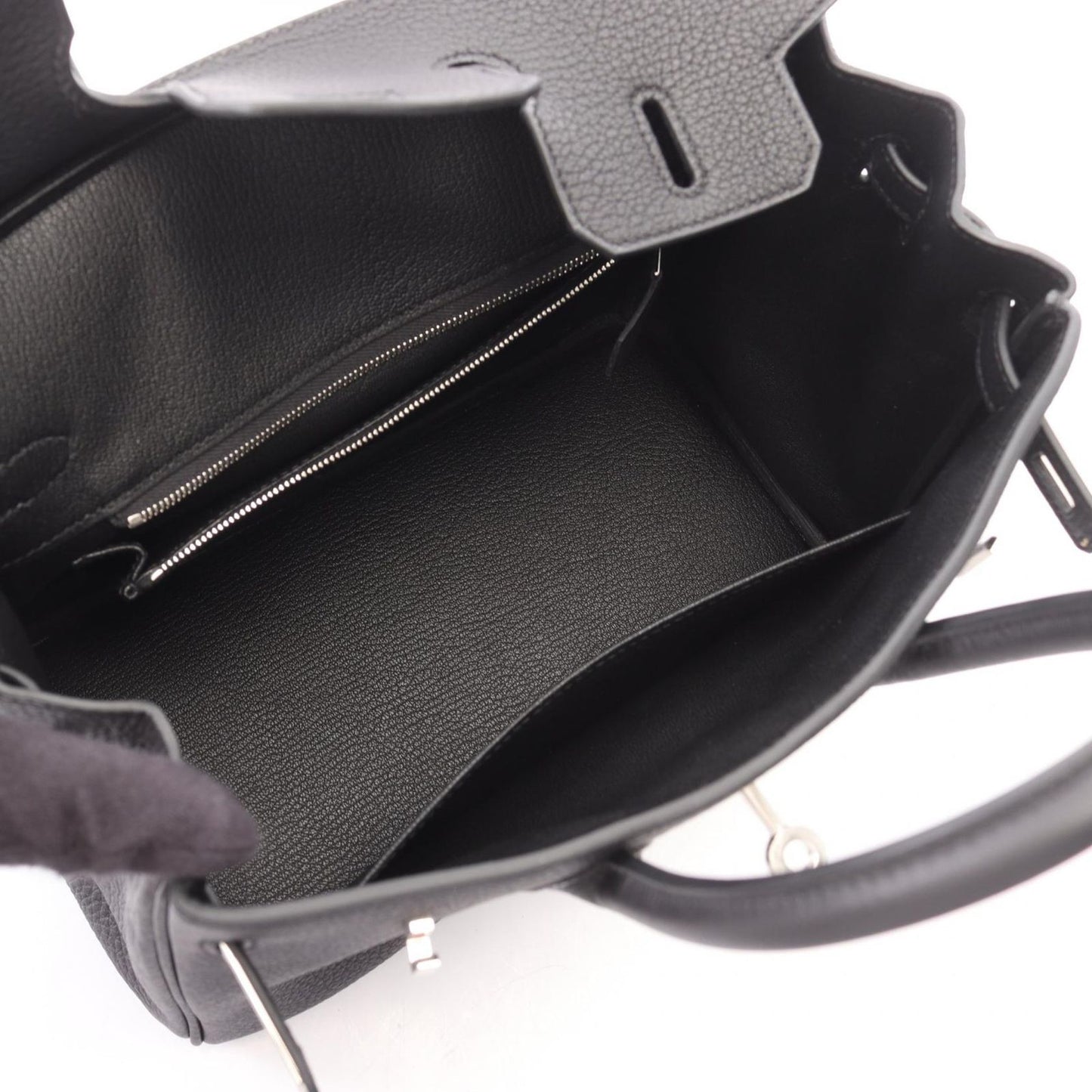 Hermes Handbag Birkin 25 Black Leather — view 3