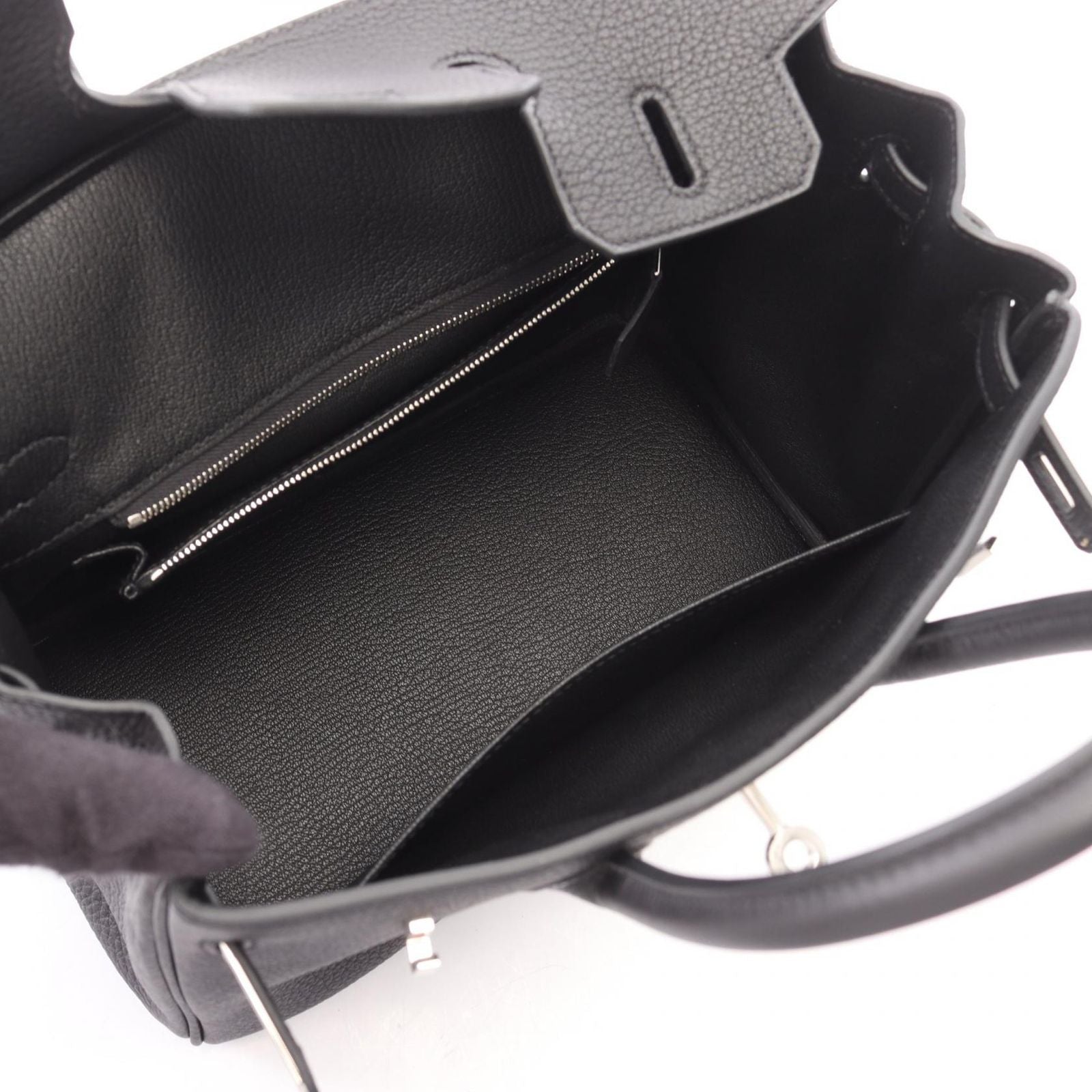 Hermes Handbag Birkin 25 Black Leather — view 3