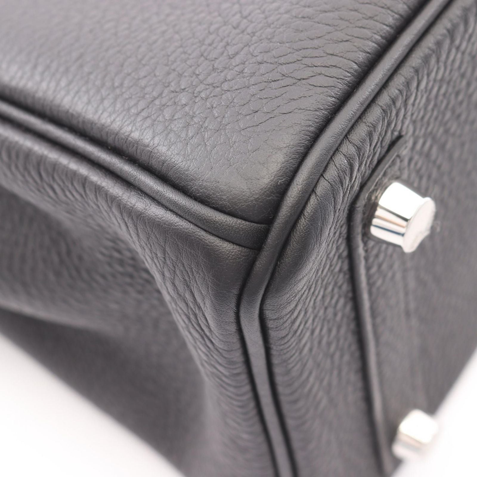 Hermes Handbag Birkin 25 Black Leather — view 6