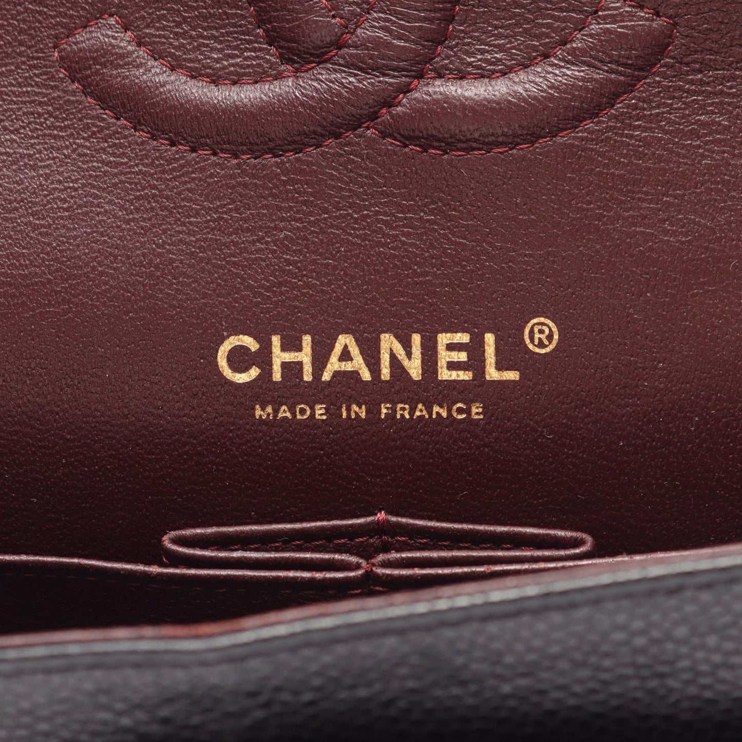 Chanel Shoulder Bag Quilted Double Flap Black Caviar Leather Chain — view 4