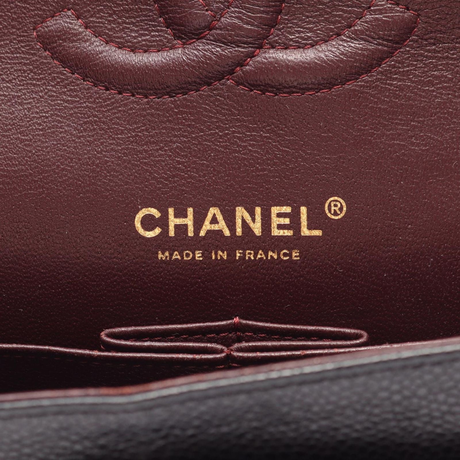 Chanel Shoulder Bag Quilted Double Flap Black Caviar Leather Chain — view 4