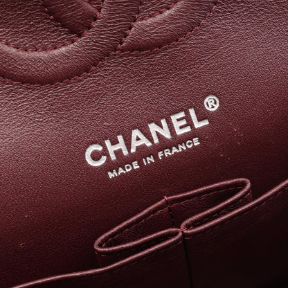 Chanel Shoulder Bag Quilted Double Flap Black Caviar Leather Chain — view 4