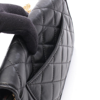 Chanel Shoulder Bag 2.55 Black Leather Quilted Chain Wallet — view 6