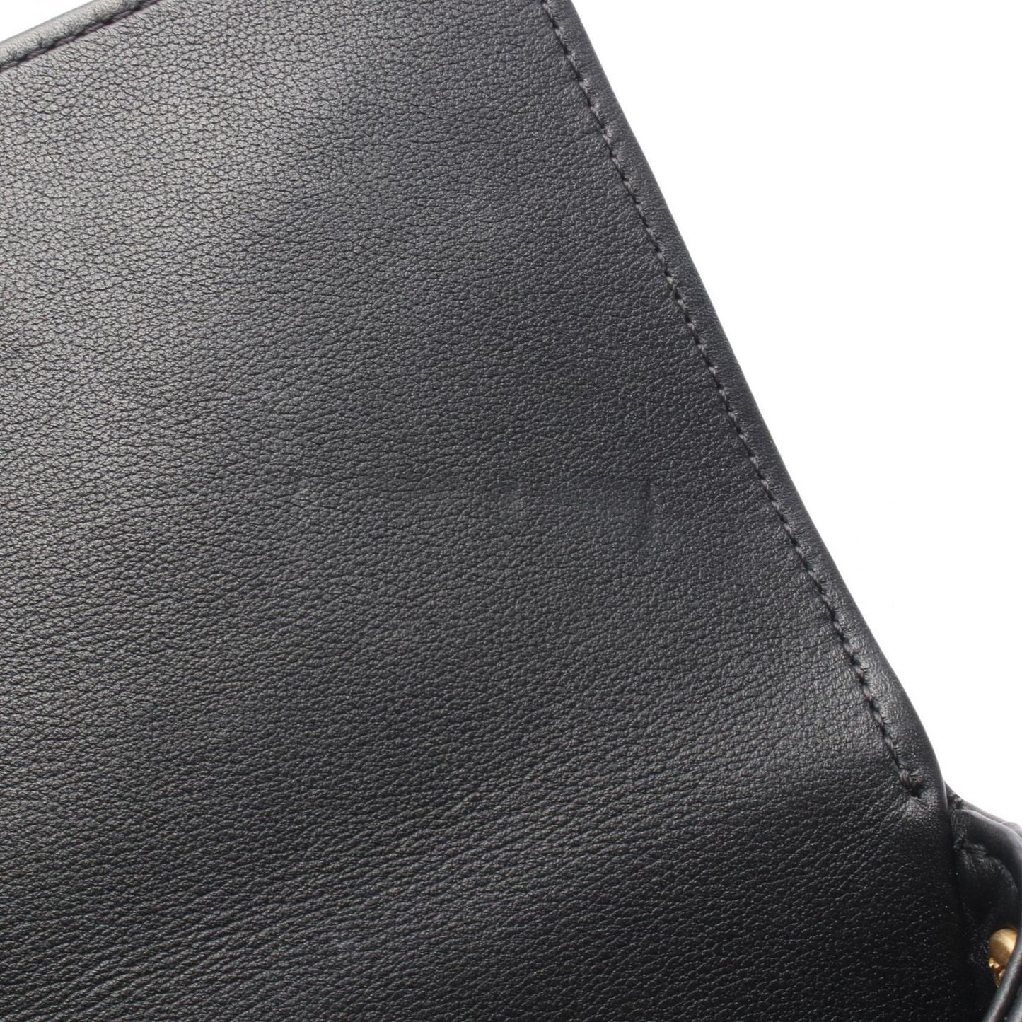 Chanel Shoulder Bag Quilted Faux Pearl Bag Black Leather Chain — view 8