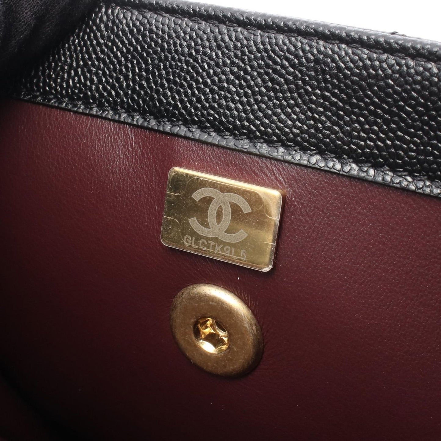 Chanel Backpack Quilted Black Caviar Leather Square Chain — view 5