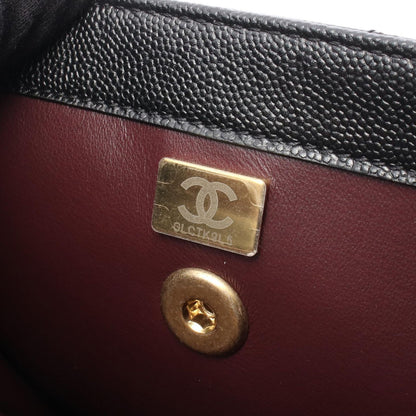 Chanel Backpack Quilted Black Caviar Leather Square Chain — view 5