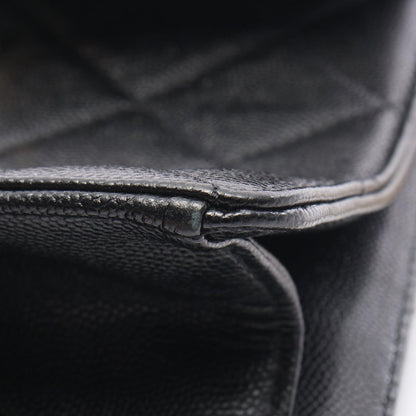 Chanel Backpack Quilted Black Caviar Leather Square Chain — view 7