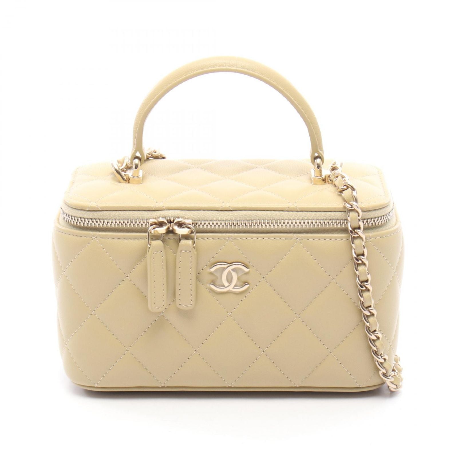 Chanel Shoulder Bag Quilted 2-Way Master de Lambskin Vanity Chain