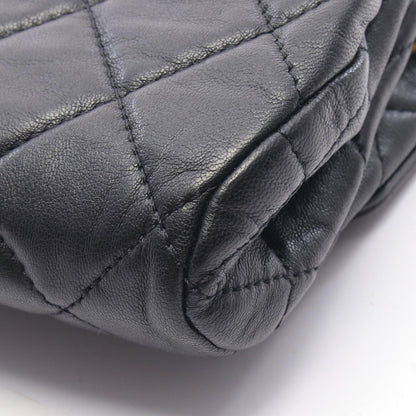 Chanel Shoulder Bag Quilted Small Flap Black Lambskin Chain — view 6