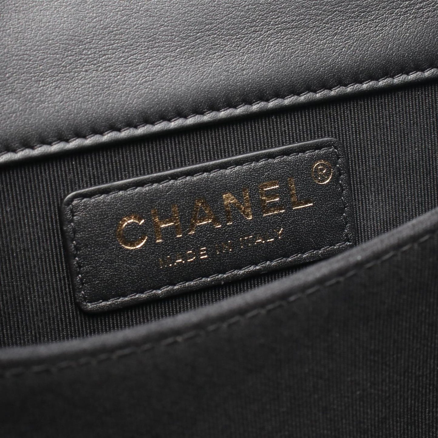 Chanel Shoulder Bag Quilted Black Lambskin Chain — view 4