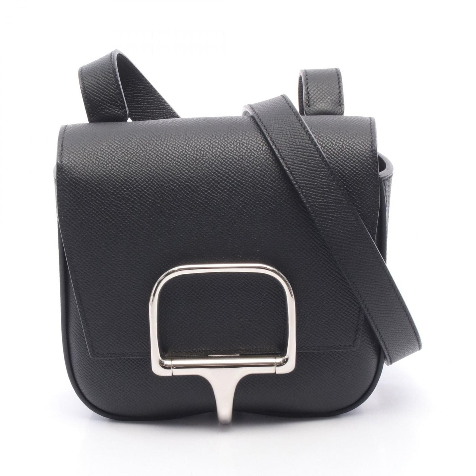 Hermes Shoulder Bag Della Cavalleria Mini Black