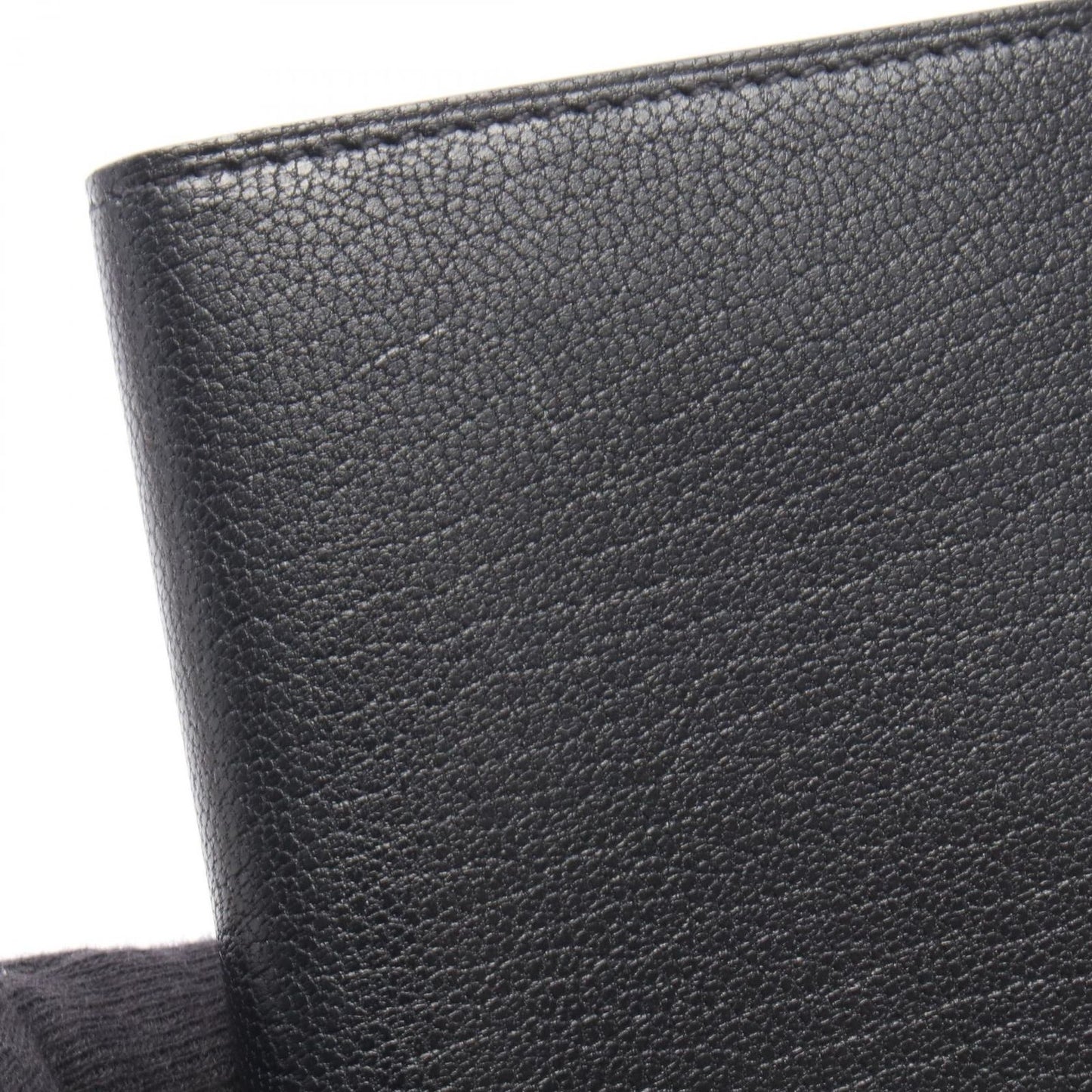 Hermes Trifold Wallet Illiade Compact Black Leather — view 7