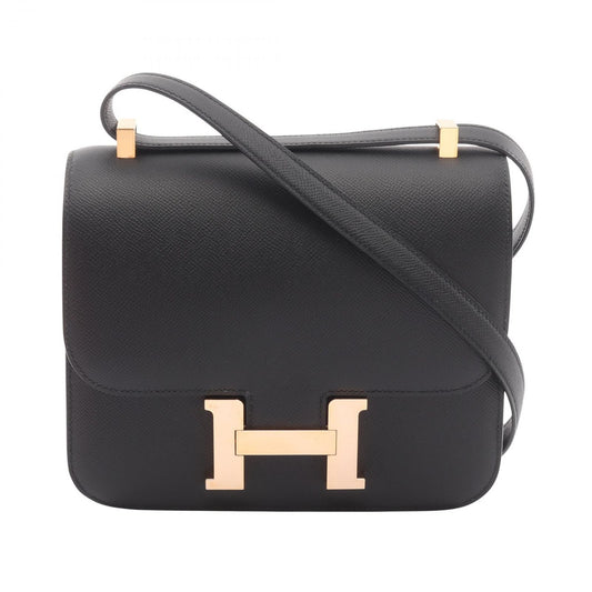 Hermes Shoulder Bag Constance 3 24 Black Leather