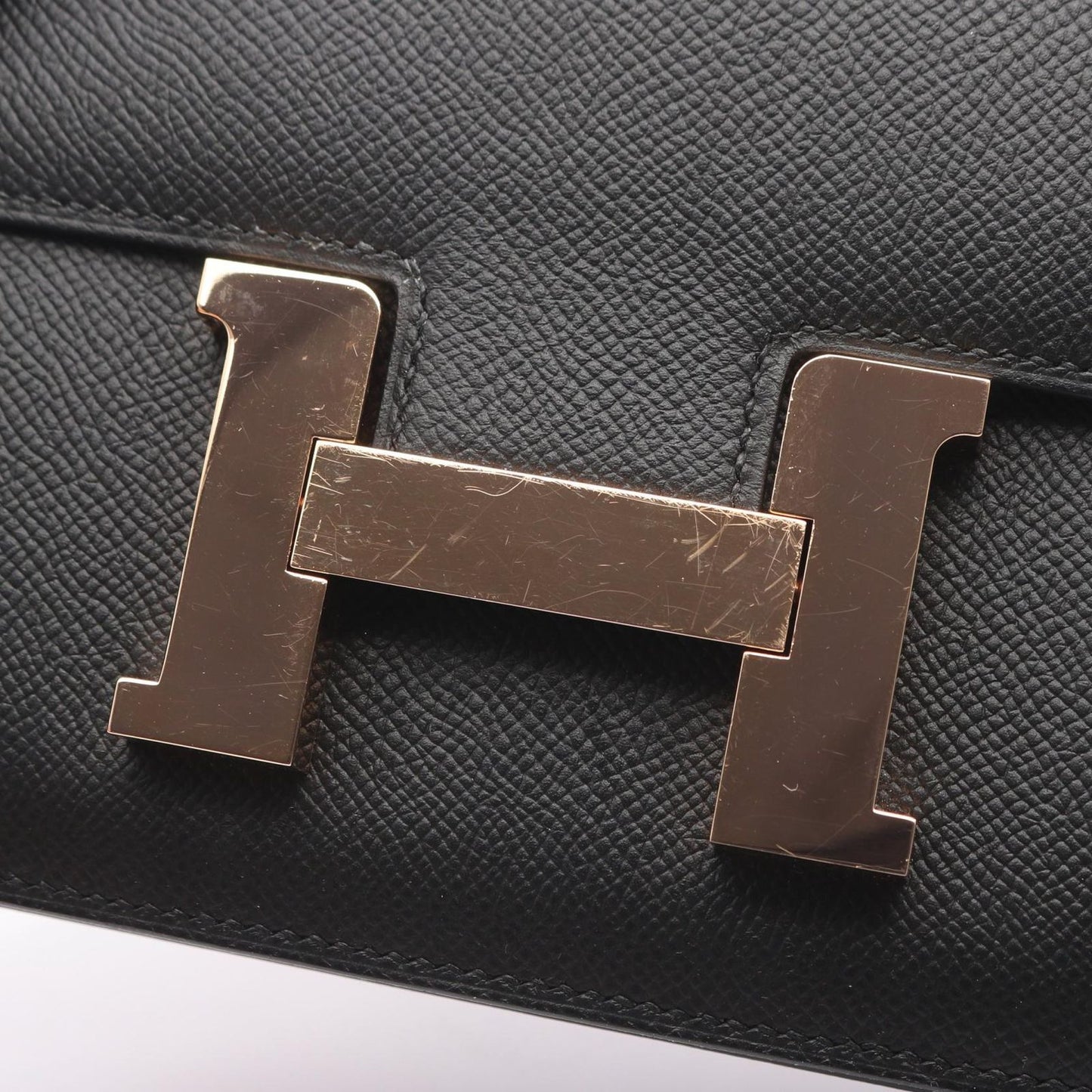 Hermes Shoulder Bag Constance 3 24 Black Leather — view 6